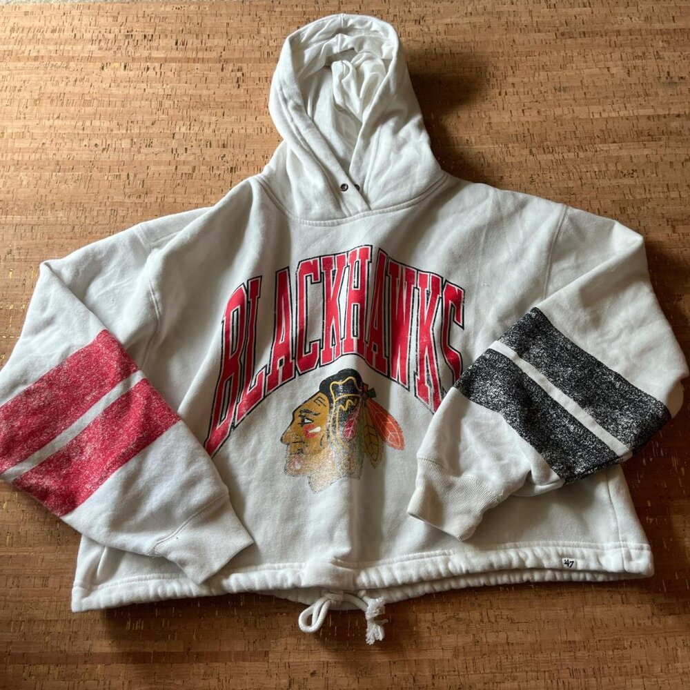 Chicago Blackhawks Cropped Hoodie